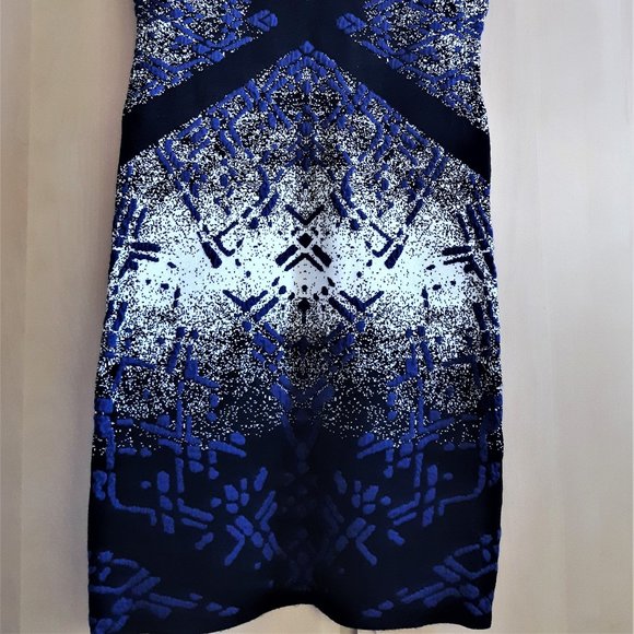 Elena Wang Multi Color  Slim Fit Bodycon dress. Says XS but fits bigger. - Picture 5 of 12